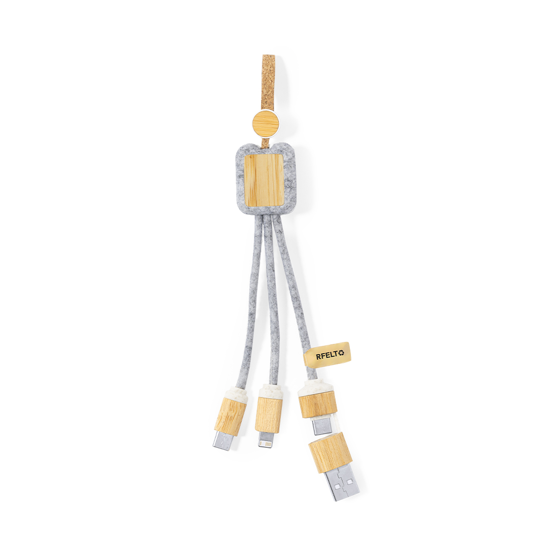 Cable Cargador Braxton personalizado para empresas