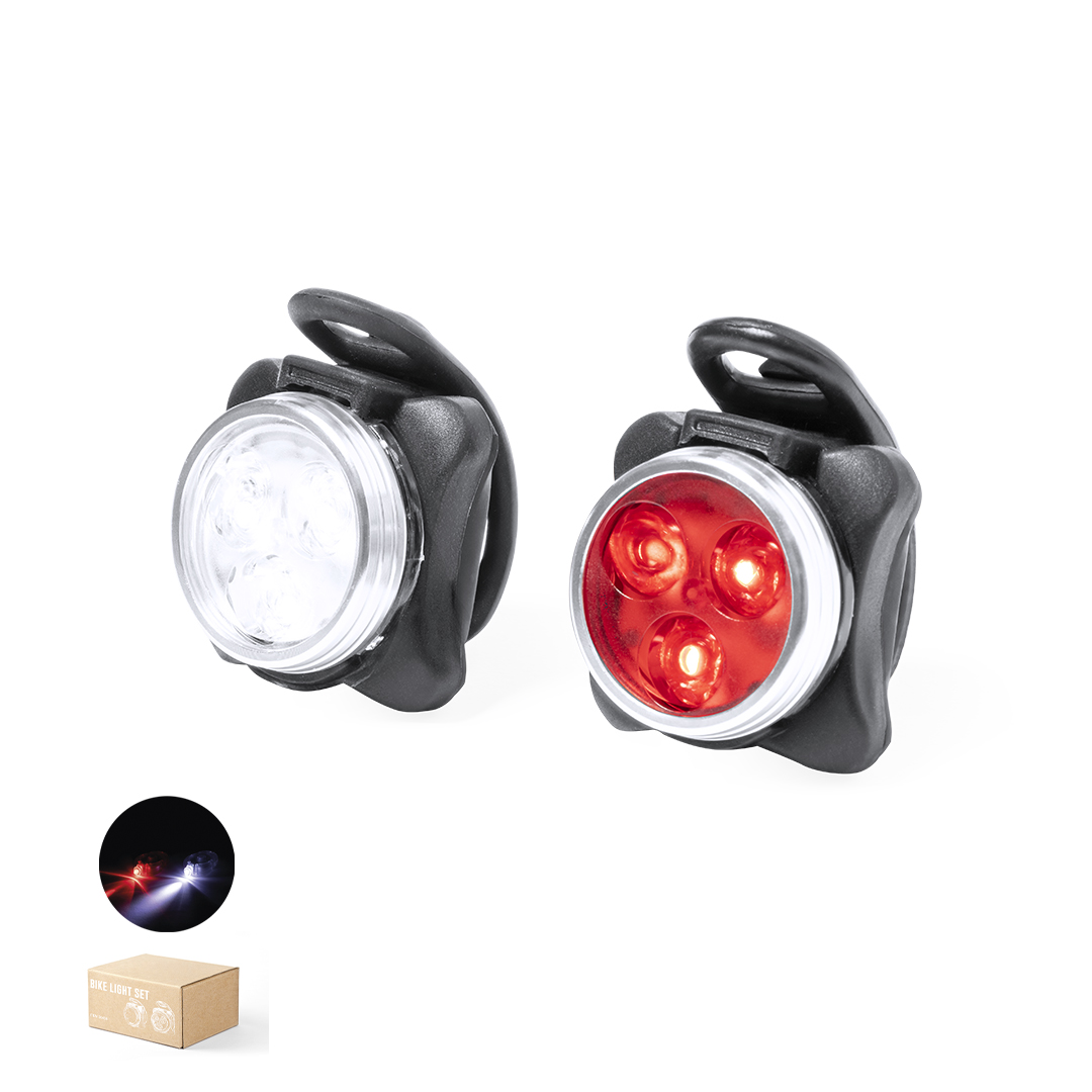 Set Luces Seguridad Bici Remko personalizado para empresas