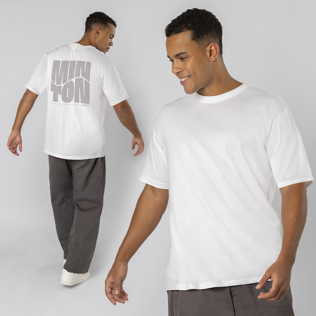 Camiseta Adulto Oversize Minton personalizado para empresas