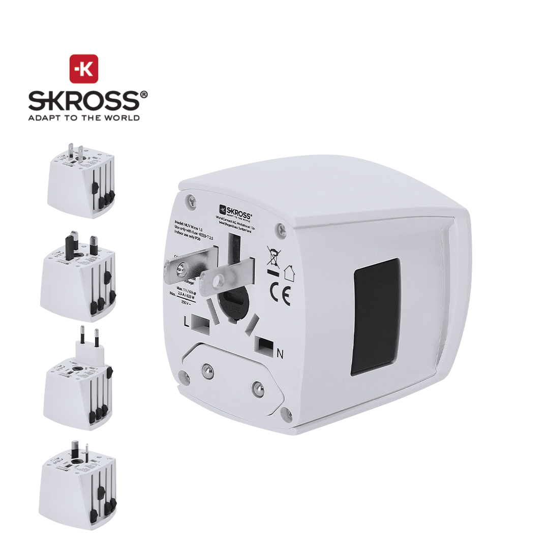 Adaptador Viaje Univ. Skross MUV MICRO personalizado para empresas