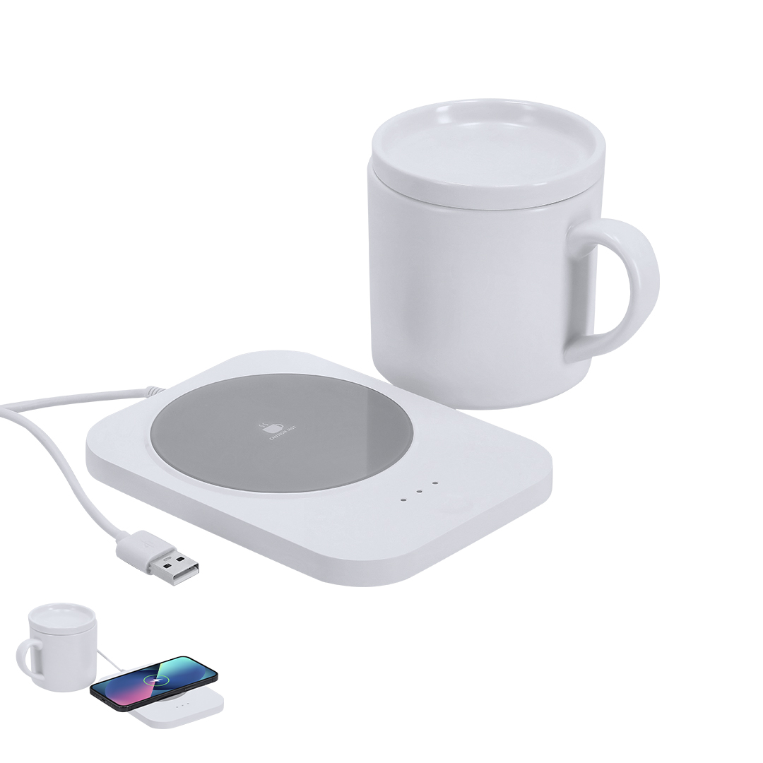 Calentador Tazas Cargador Wasoox personalizado para empresas