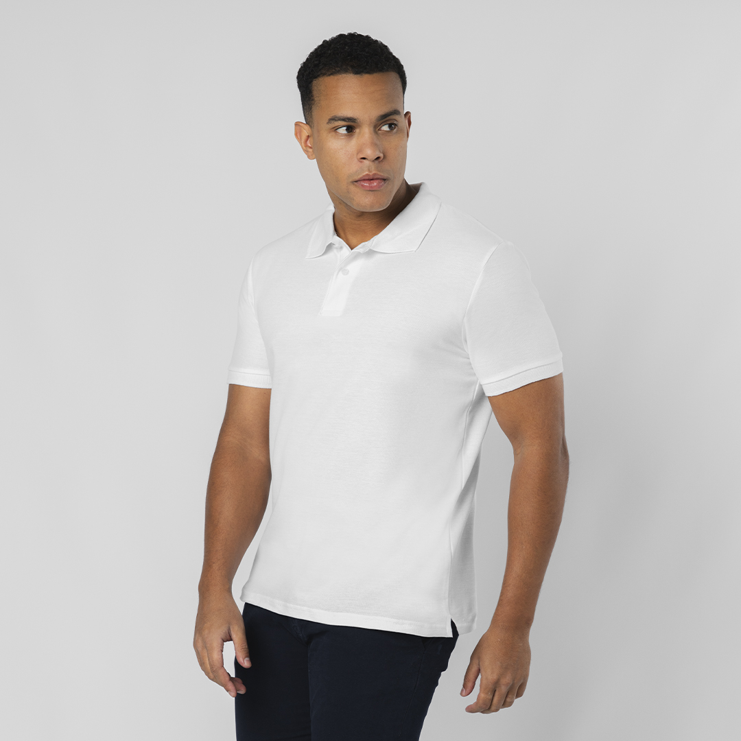 Polo Adulto Blanco Charles personalizado para empresas