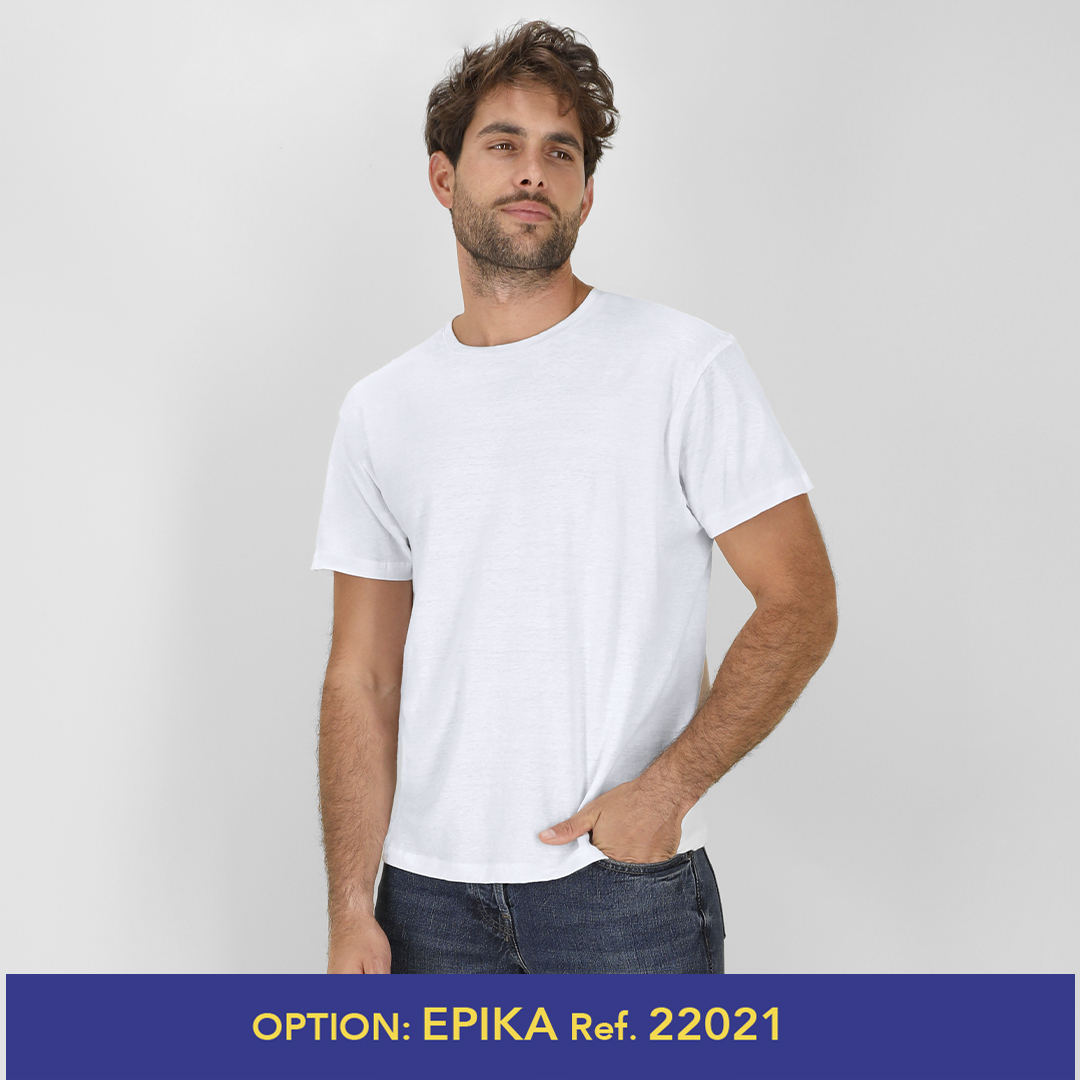 Camiseta Ad. Blanca Keya Mc150 personalizado para empresas