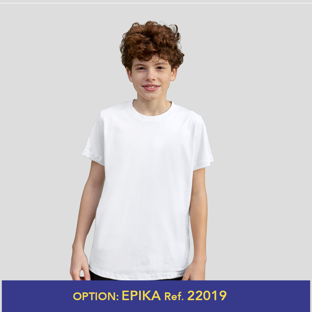 Camiseta Niño Blanca Keya Yc150 personalizado para empresas