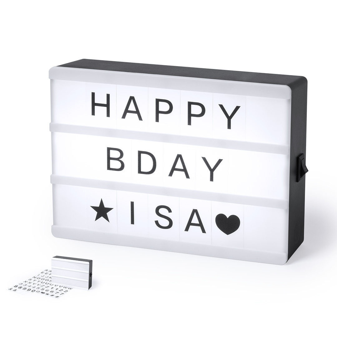 Caja Luz Cinemax personalizado para empresas