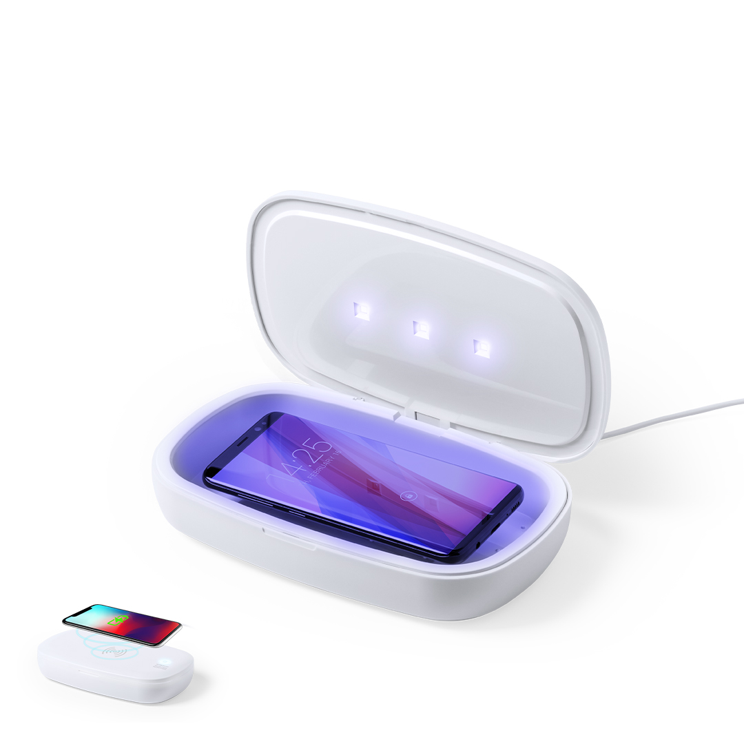 Caja Esteriliz. UV Cargador Halby personalizado para empresas